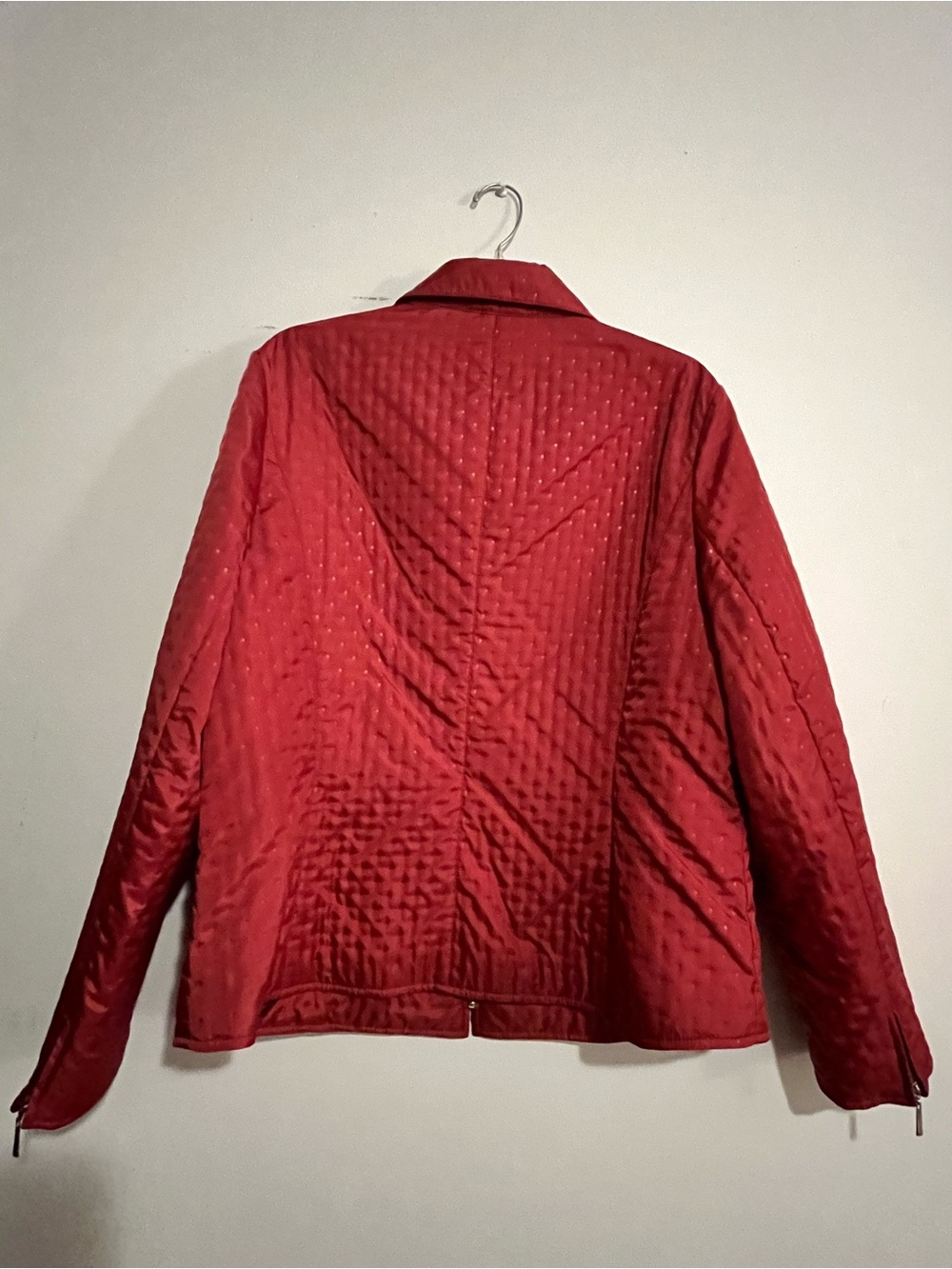 Talbots Plus Size 18 Red Long Sleeve Zip LIGHTWEIGHT Jacket - Picture 3 of 8